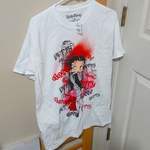 NWT Betty Boop Graffiti T shirt M